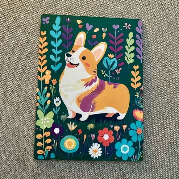 Colorful Corgi Flower Magnet - Picture 2 of 3